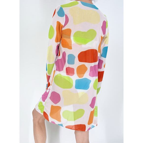 Women's Dot Bikini Set with Duster Cover Up Size Small - Picture 3 of 5